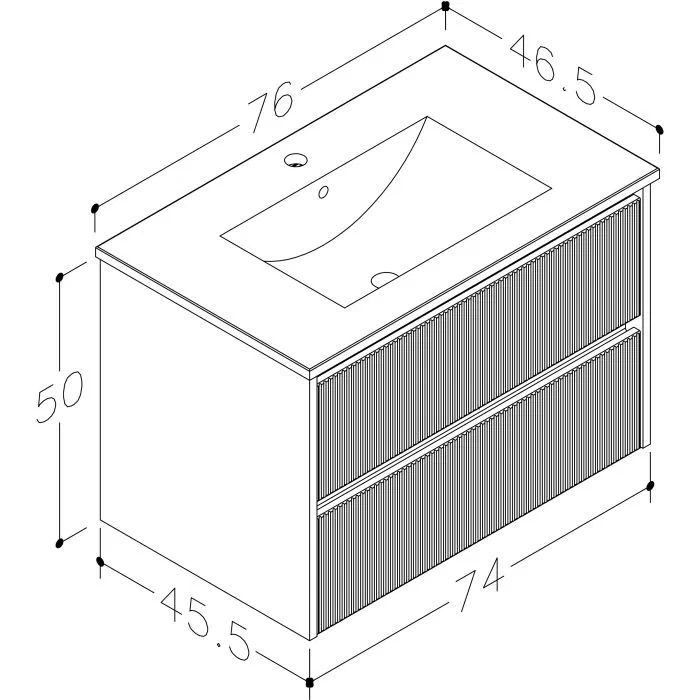 Harma Urban valamukapp valges 76×50 cm — vaade 2